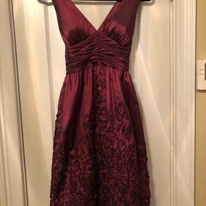 Adrianna Papell Dress, Size 4, cranberry
